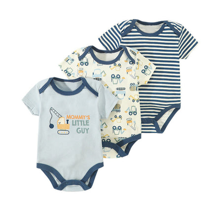 Cotton Clothes for Babies Three-Piece Set Romper (Newborn to 9 Months)