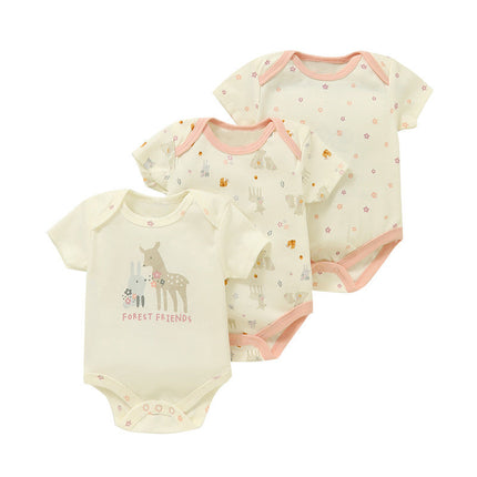 Cotton Clothes for Babies Three-Piece Set Romper (Newborn to 9 Months)