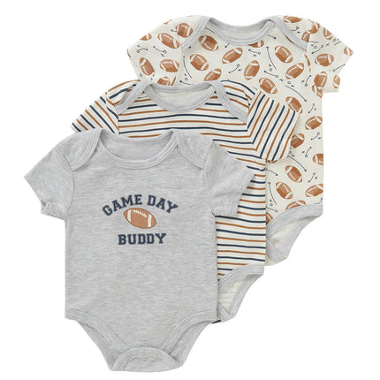 Cotton Clothes for Babies Three-Piece Set Romper (Newborn to 9 Months)