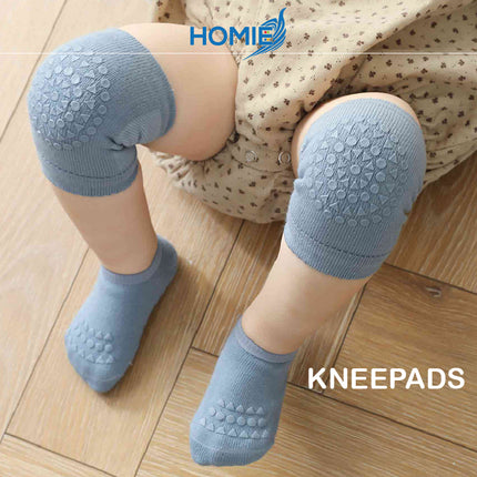 SUMMER BABY KNEE PAD AND FLOOR SOCKS SUIT combed cotton non slip crawling protector (Toddler Sports Set)