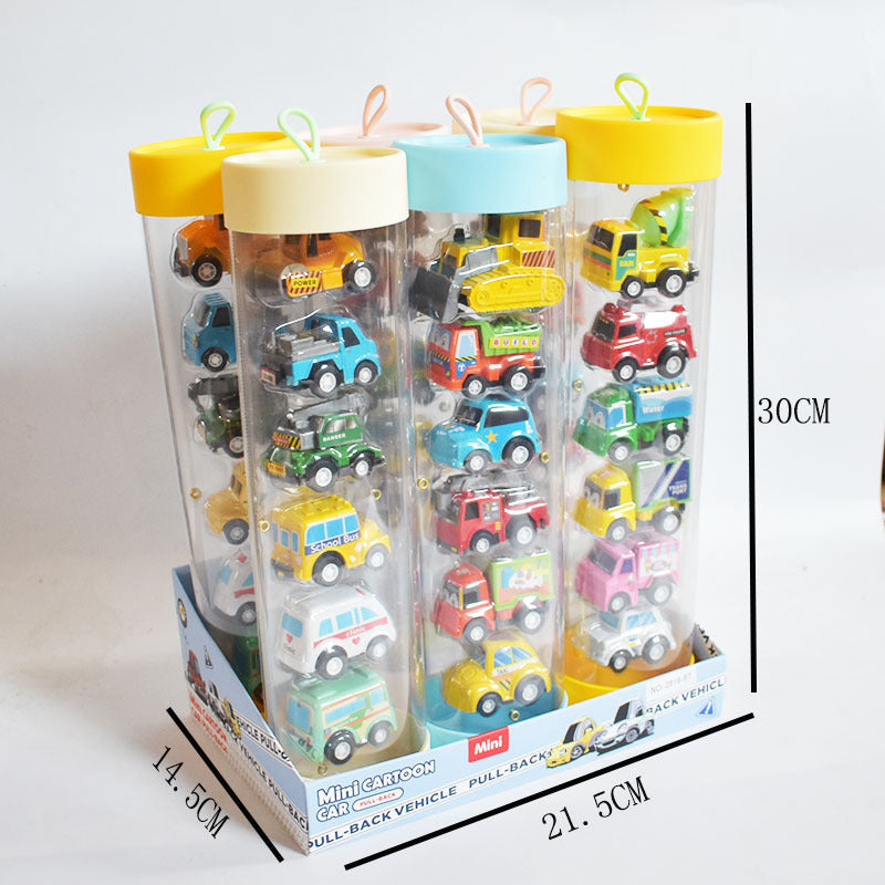 Cartoon Mini Plastic Diecast Car Toys