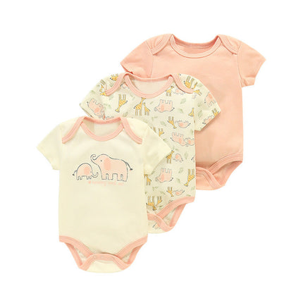 Cotton Clothes for Babies Three-Piece Set Romper (Newborn to 9 Months)