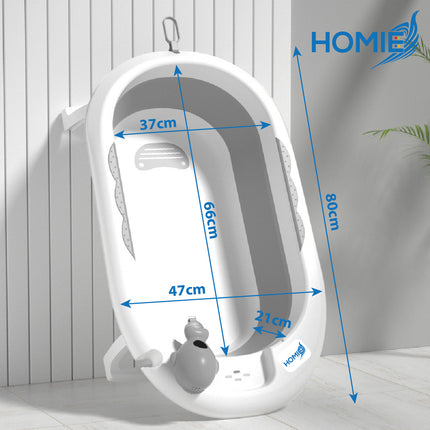 HOMIE 0-6Years Foldable Baby Bath Tub Children Shower Basin Portable Infant Bathtub