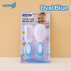 Comb & Brush (Oval Blue)