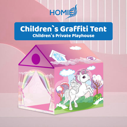 PAINTING GRAFFITI TENT diy coloring playhouse for kids creative art toy
