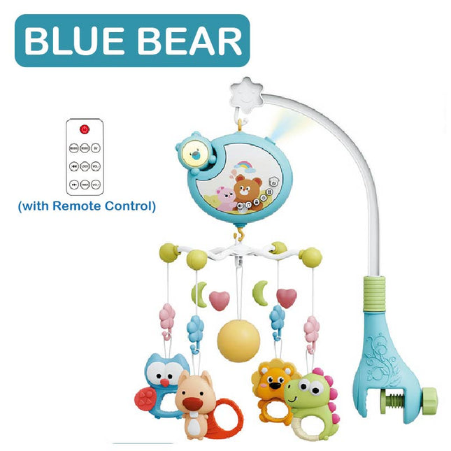 HOMIE Music Rotate Bed Bell/Remote Control Projection Hanging Teether Rattle