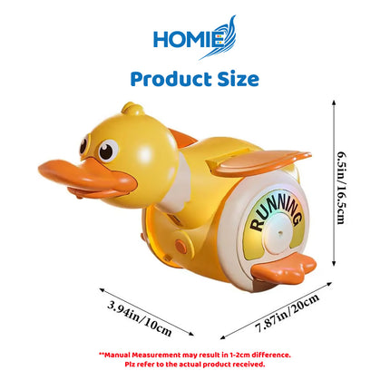 ELECTRIC FORAGING DUCK baby crawling guide toy musical light up walking toy