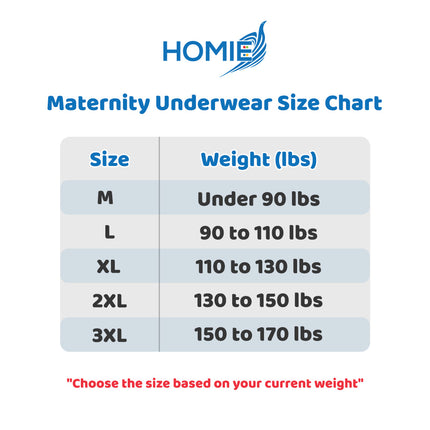 DISPOSABLE MATERNITY UNDERWEAR postpartum recovery cotton panties breathable (150 to 170 lb)