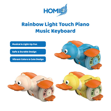 ELECTRIC FORAGING DUCK baby crawling guide toy musical light up walking toy