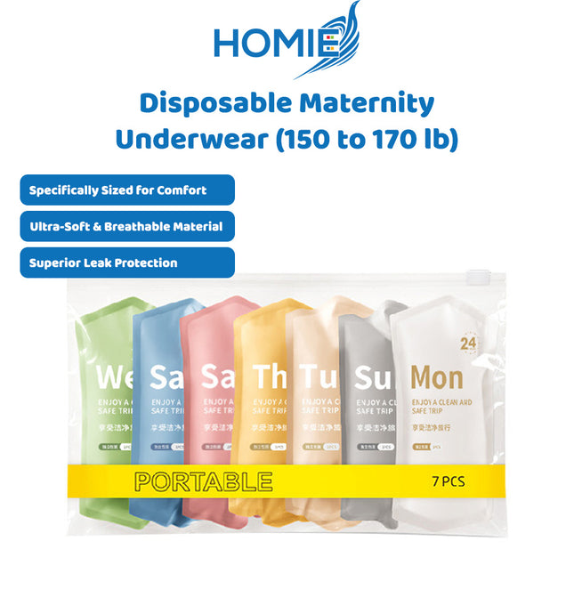 DISPOSABLE MATERNITY UNDERWEAR postpartum recovery cotton panties breathable (150 to 170 lb)