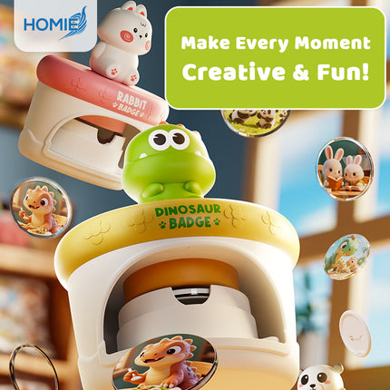 BADGE MAKING MACHINE children's birthday gift toy diy (DIY Kit)