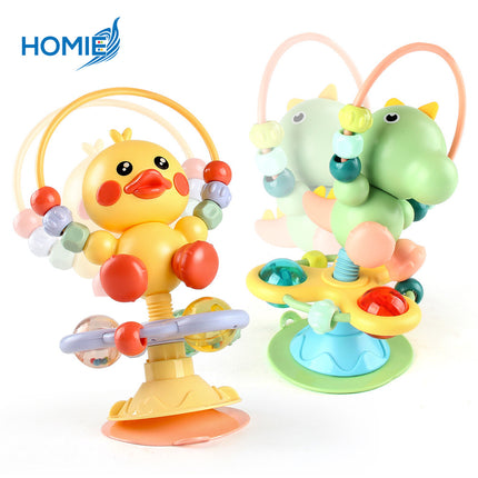TABLE CHAIR SUCTION CUP TABLE RATTLE TOY interactive high chair spinner (Baby Activity Toy)
