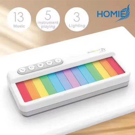 ELECTRONIC PIANO KEYBOARD WITH LIGHT AND MUSIC early education toy musical instrument (Ages 3+)