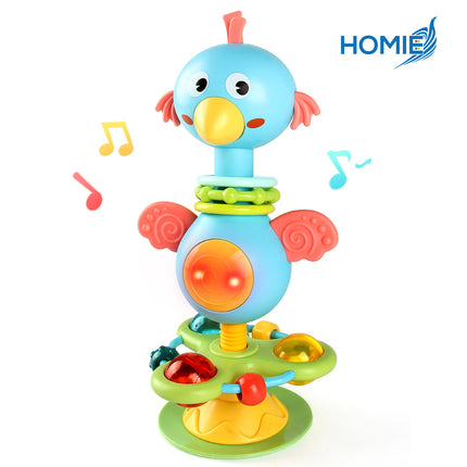 TABLE CHAIR SUCTION CUP TABLE RATTLE TOY interactive high chair spinner (Baby Activity Toy)