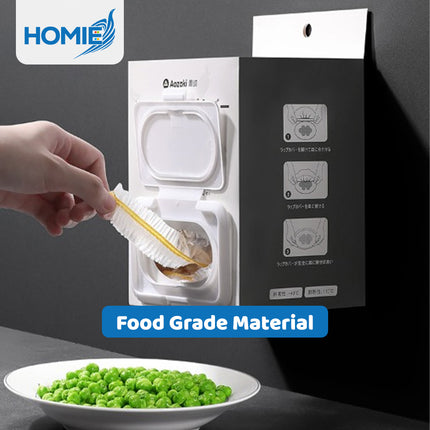 DISPOSABLE ELASTIC FOOD WRAPS food grade preservation covers bowl lids (100pcs)