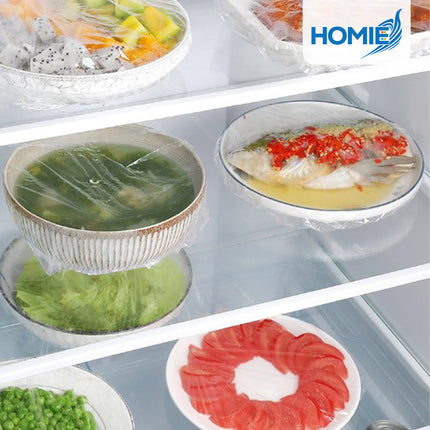 DISPOSABLE ELASTIC FOOD WRAPS food grade preservation covers bowl lids (100pcs)