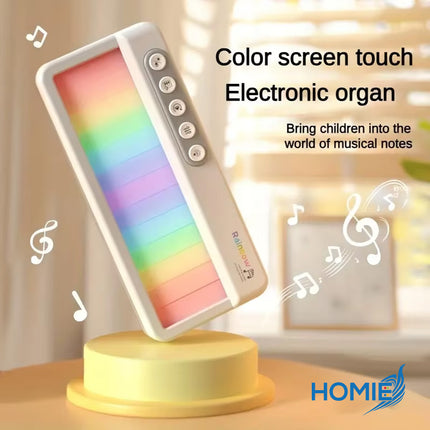 ELECTRONIC PIANO KEYBOARD WITH LIGHT AND MUSIC early education toy musical instrument (Ages 3+)