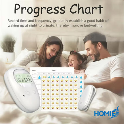 WIRELESS BEDWETTING ALARM temperature humidity display monitor system (Wireless)