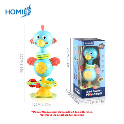 TABLE CHAIR SUCTION CUP TABLE RATTLE TOY interactive high chair spinner (Baby Activity Toy)