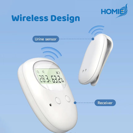 WIRELESS BEDWETTING ALARM temperature humidity display monitor system (Wireless)