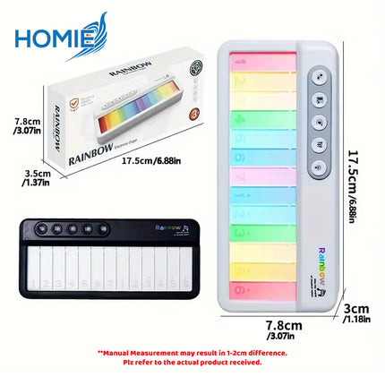 ELECTRONIC PIANO KEYBOARD WITH LIGHT AND MUSIC early education toy musical instrument (Ages 3+)