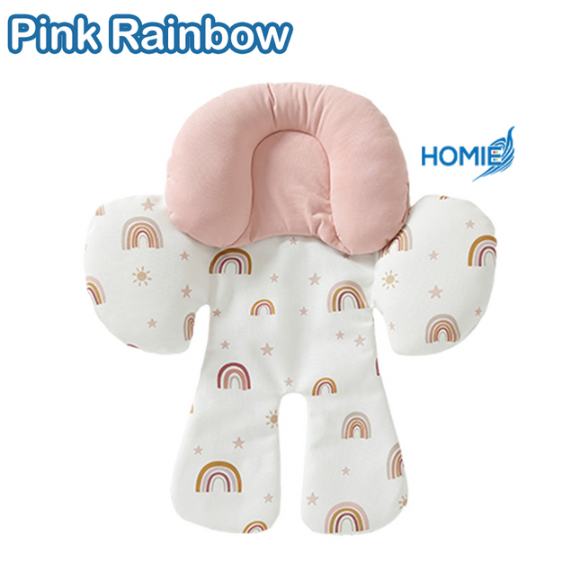 2-in-1 Stroller Cushion with Removable Head Shaping Pillow