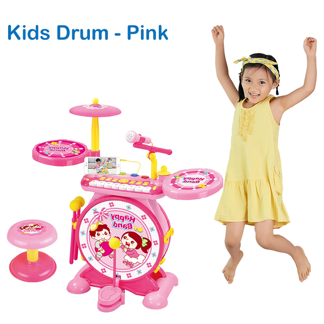 2-in-1 Drum & Piano Music Toy Set