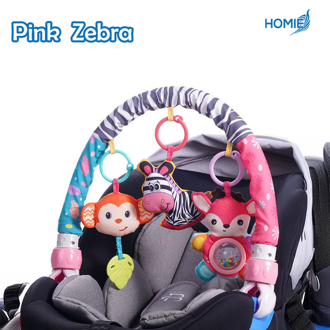 Stroller Clip (0-1 Year Soothing & Educational Crib & Car Seat Hanging Toy)