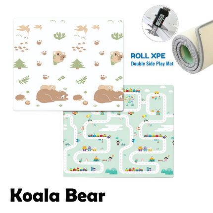 Foldable or Roll XPE Baby Play Mat / Double Side Crawling Sleeping Large Waterproof Playmat