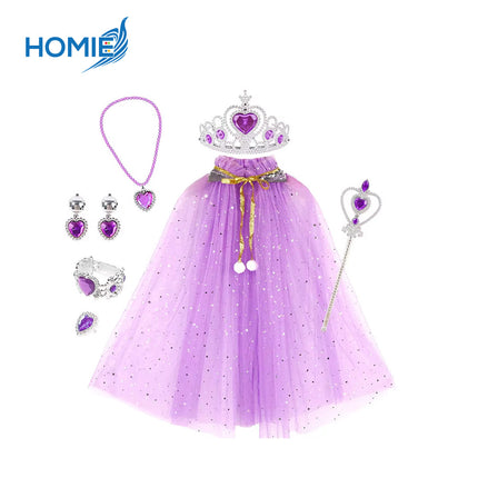 PRINCESS DRESS UP TOY SET jewelry and accessories pretend play kit (Gift for Girls)