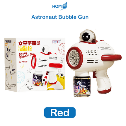 HOMIE AstroBubbles – Astronaut Bubble Gun / Indoor Outdoor Play / Lightweight & Portable