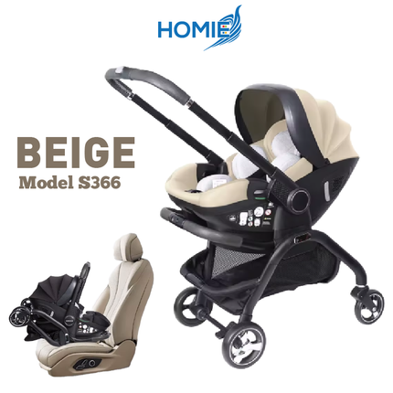 3in1 Car Seat Baby Stroller/Multifunctional Smart CarSeat Adjustable Fold Detachable Stroller