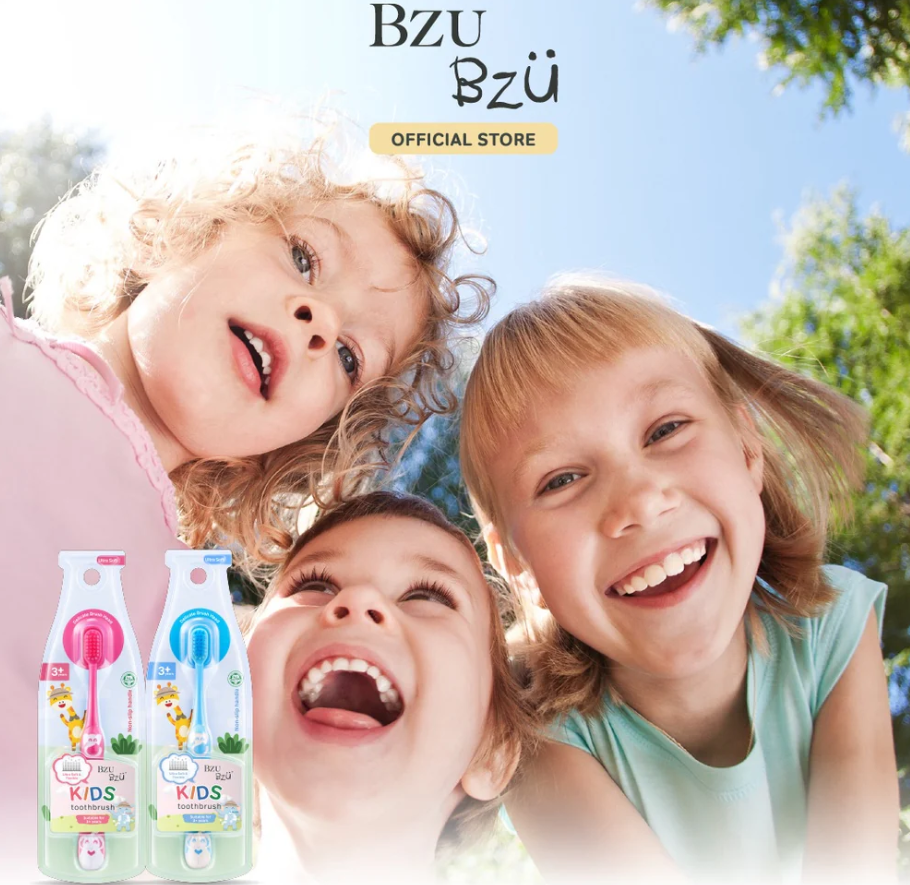 BZU BZU Ultra Soft Kids Toothbrush (Pink / Blue)