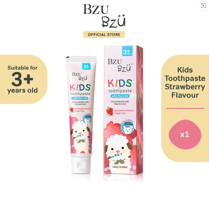 BZU BZU Kids Toothpaste with Fluoride (3+ years)