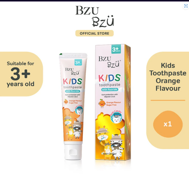 BZU BZU Kids Toothpaste with Fluoride (3+ years)