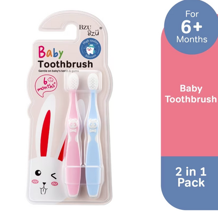 2 in 1 toothbrush (Ergonomically Designed) Bzu Bzu