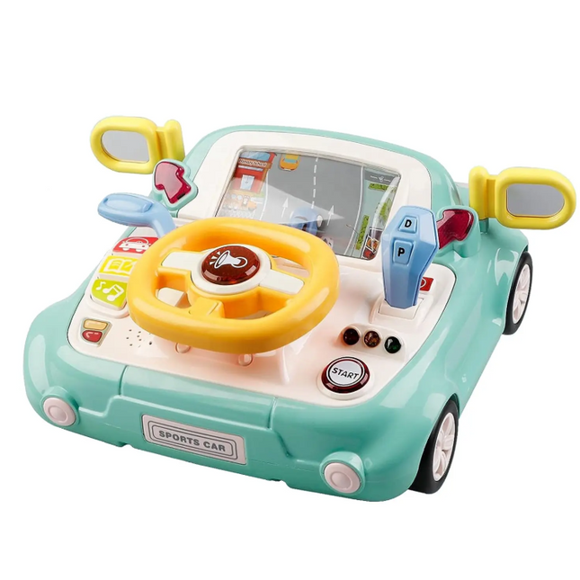 HOMIE Simulation Driving Car Steering Wheel Toy / Interactive Learning Musical BabyCar Toddlers Toys
