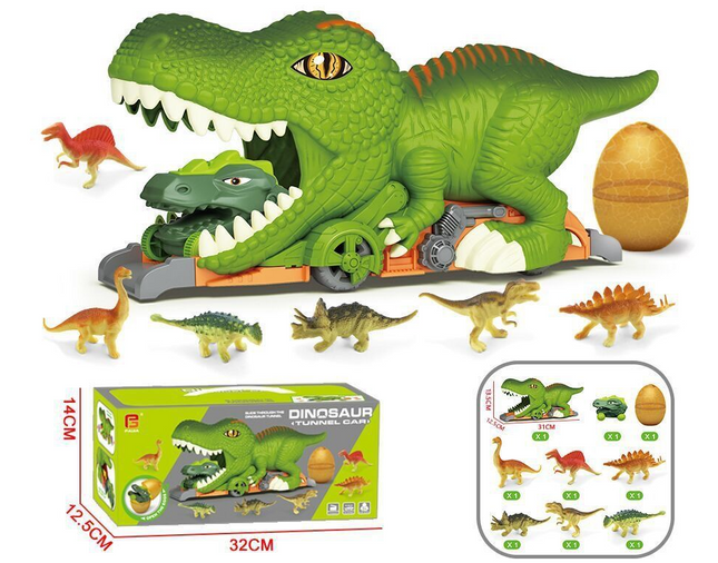 Large Dinosaur Devouring Tyrannosaurus Rex Storage Toy