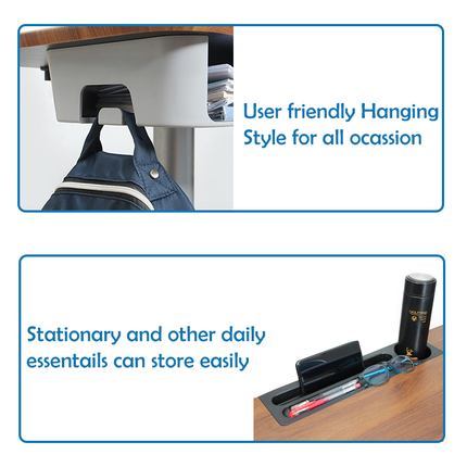 Pneumatic Sit-Stand Desk with Storage (6 Months Warranty+ FREE Installation)