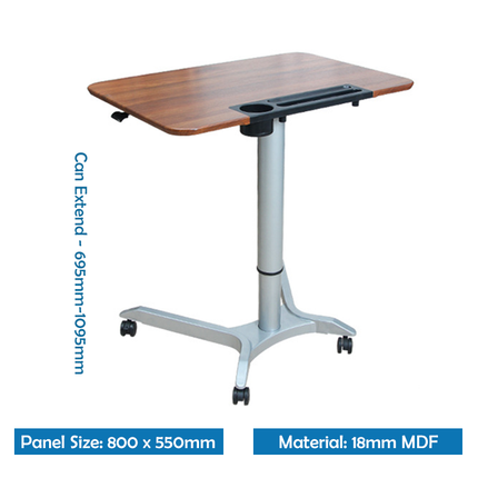 Pneumatic Sit-Stand Desk with Storage (6 Months Warranty+ FREE Installation)