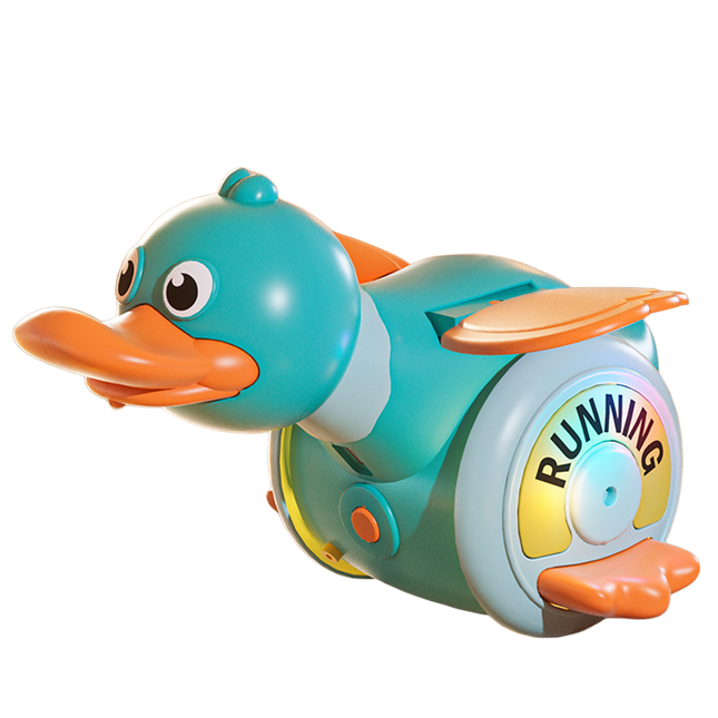 ELECTRIC FORAGING DUCK baby crawling guide toy musical light up walking toy