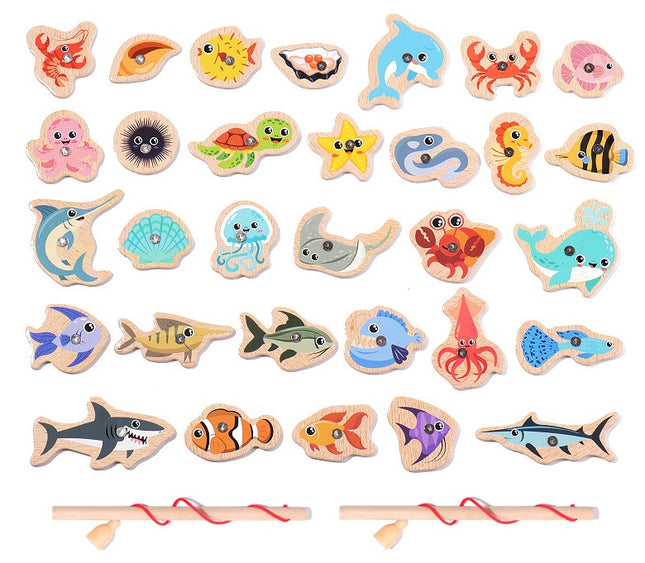 MAGNETIC FISHING GAME Ocean Adventure Toy Set (31 Pcs)