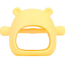 Bear Teething Mitten for Babies Over 3 Months (Anti Dropping Wrist Hand Teethers)