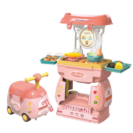 Mobile Carriers Pre Tend Play Set Kitchen , Clinic and Cashier Counter