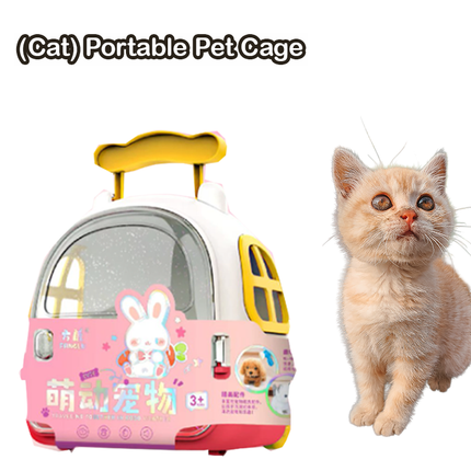 Pet Toy with Cage, Pet with Trolley