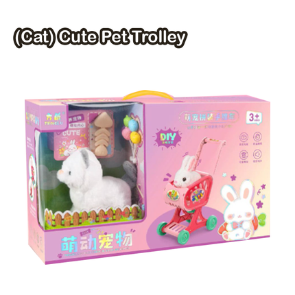 Pet Toy with Cage, Pet with Trolley