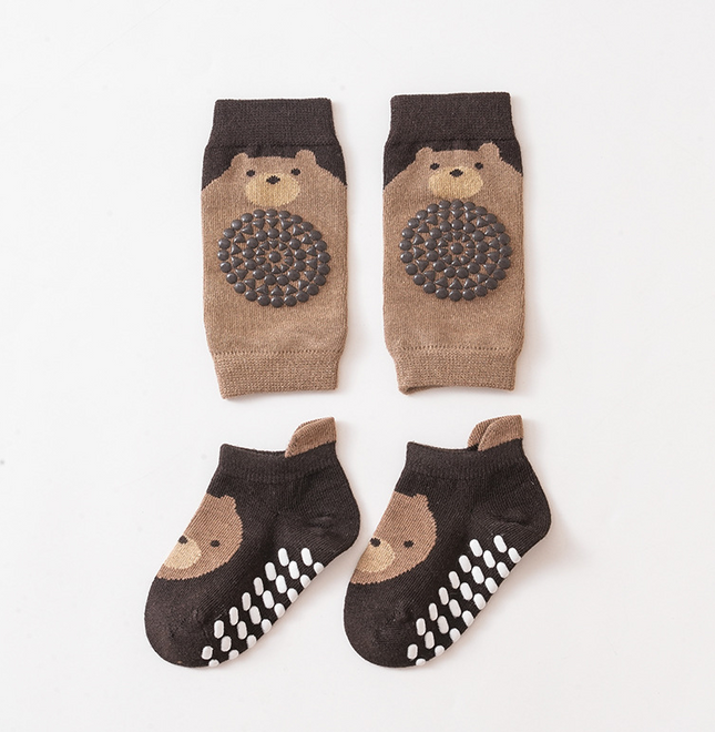 Cartoon Knee Cover and Sock Set