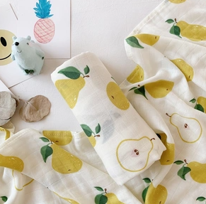 Bamboo Muslin Swaddle Blanket (120x120cm)