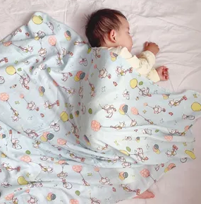 Bamboo Muslin Swaddle Blanket (120x120cm)