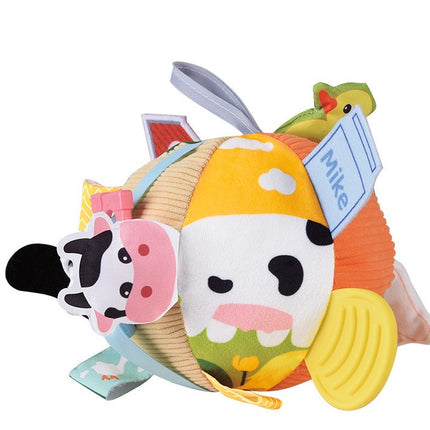 HOMIE Soft Plush Animal Baby Hand Rattle Ball/Toy Educational Baby Coordination Ability 0-12 Months